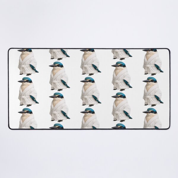 Item preview, Sacred Kingfisher Fluffy Bathrobe designed and sold by Sillytoe.
