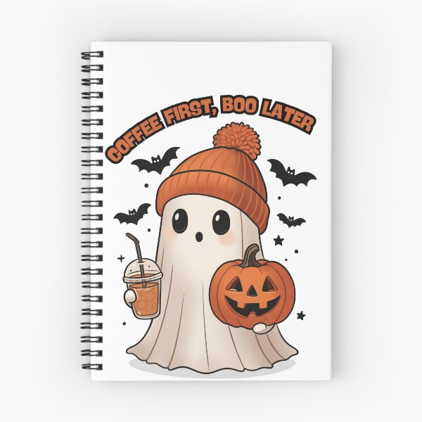 Item preview, Coffee First Boo Later Cute Halloween Ghost designed and sold by Thespase.