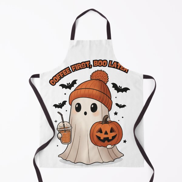 Item preview, Coffee First Boo Later Cute Halloween Ghost designed and sold by Thespase.