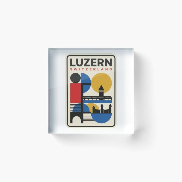 Item preview, Retro Luzern Bauhaus Geometric Skyline designed and sold by k3rstman1.