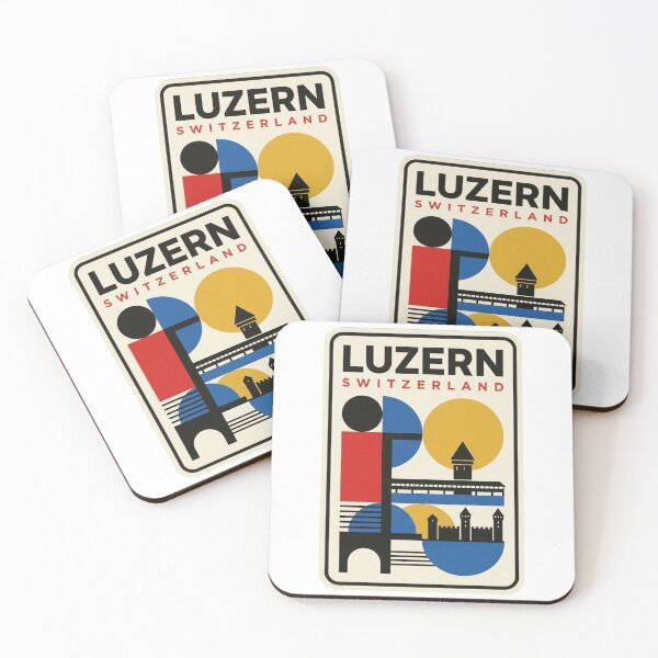 Item preview, Retro Luzern Bauhaus Geometric Skyline designed and sold by k3rstman1.