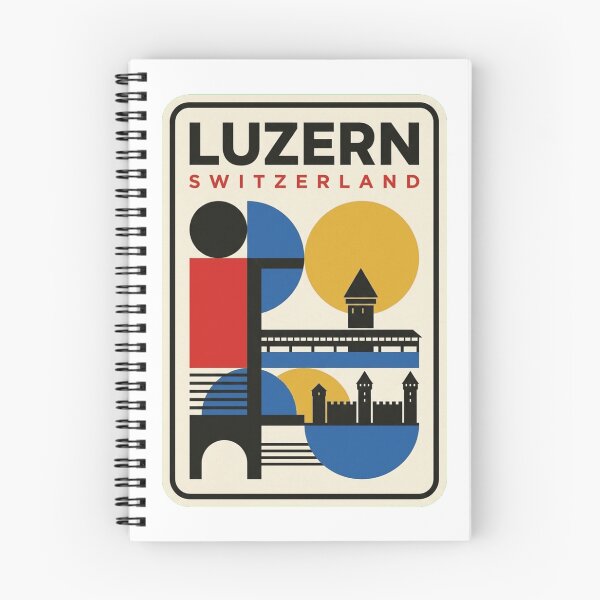 Item preview, Retro Luzern Bauhaus Geometric Skyline designed and sold by k3rstman1.