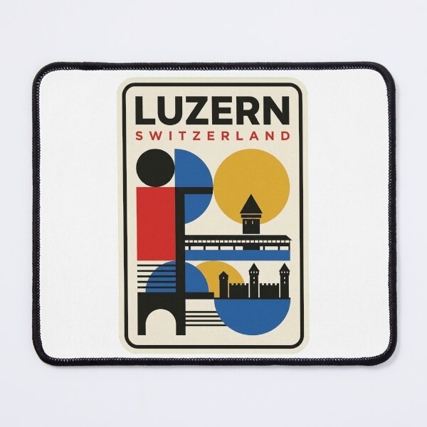 Item preview, Retro Luzern Bauhaus Geometric Skyline designed and sold by k3rstman1.