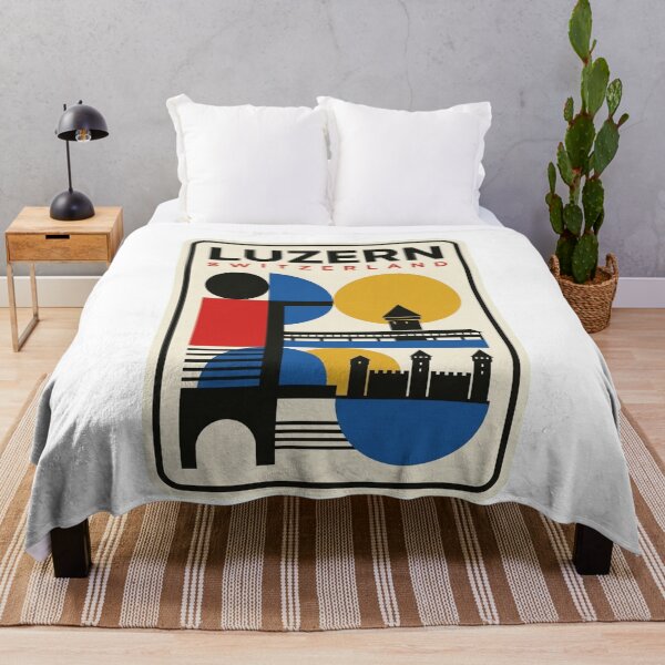 Item preview, Retro Luzern Bauhaus Geometric Skyline designed and sold by k3rstman1.