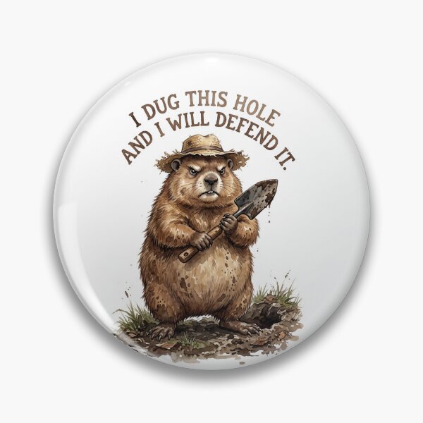 Item preview, Groundhog Shovel Hole Defend designed and sold by Tiffany Roy.