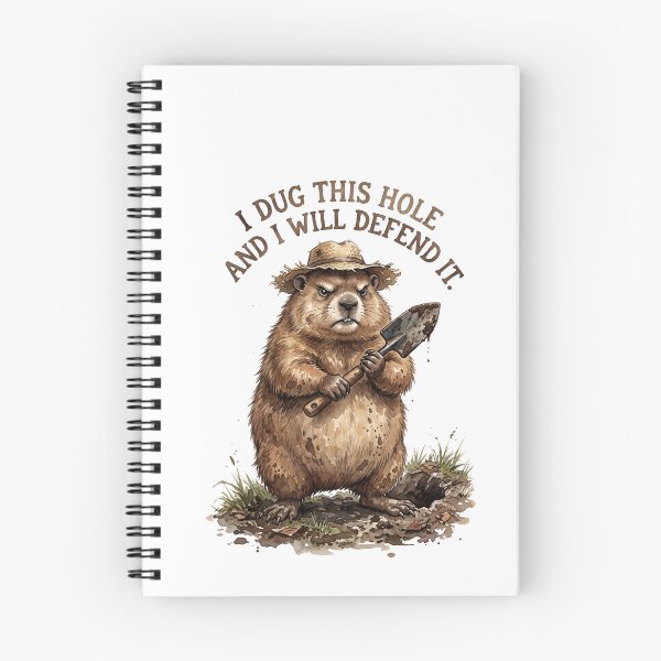 Item preview, Groundhog Shovel Hole Defend designed and sold by Tiffany Roy.