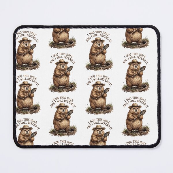 Item preview, Groundhog Shovel Hole Defend designed and sold by Tiffany Roy.