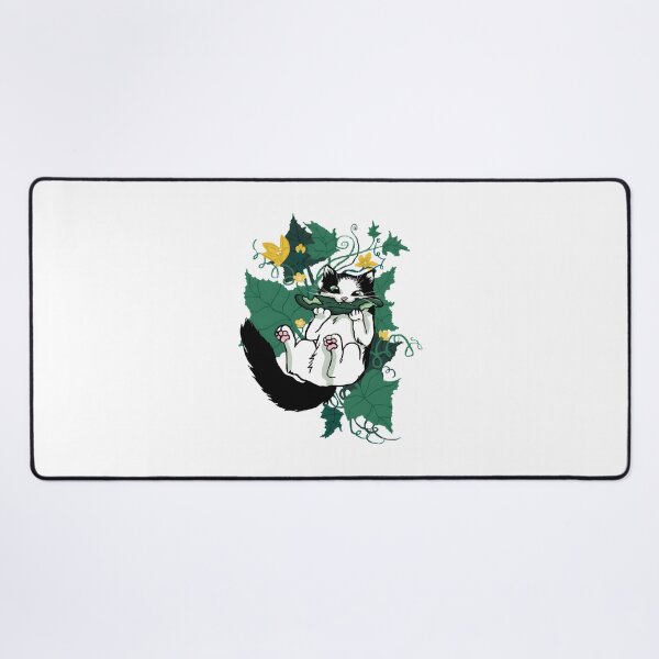 Item preview, Mauri Character Holding a Cucumber with Colorful Flowers Artistic Illustration designed and sold by Bastchamen.