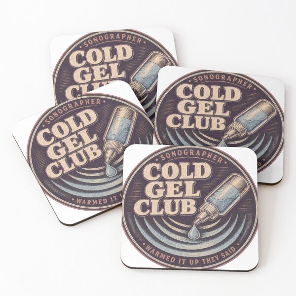 Item preview, Cold Gel Club Sonography Ultrasound Badge designed and sold by BoosterShop.