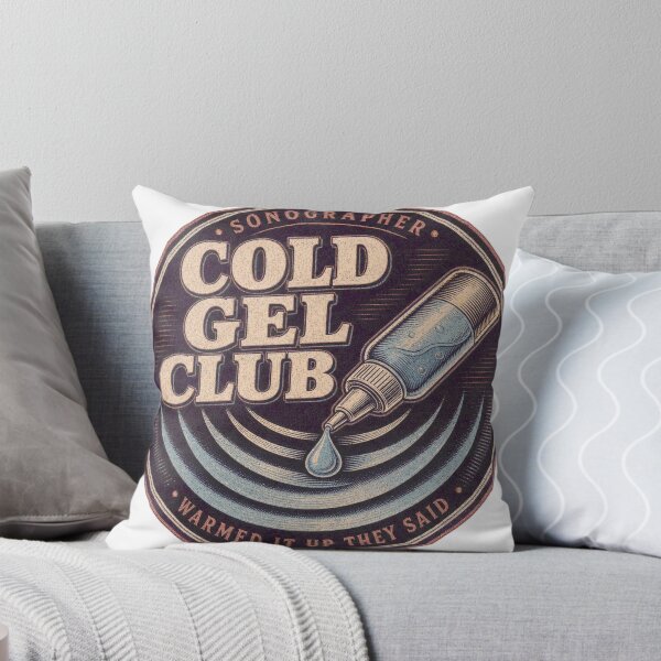 Item preview, Cold Gel Club Sonography Ultrasound Badge designed and sold by BoosterShop.