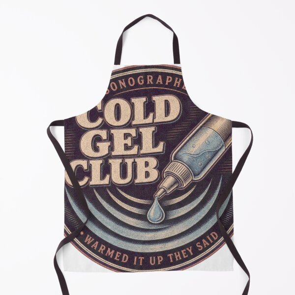 Item preview, Cold Gel Club Sonography Ultrasound Badge designed and sold by BoosterShop.