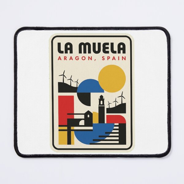 Item preview, Retro La Muela Bauhaus Geometric Skyline designed and sold by k3rstman1.