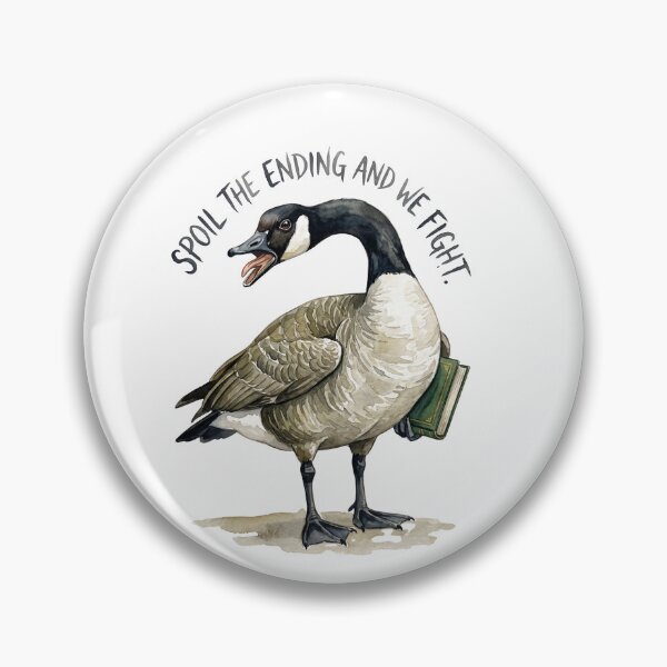 Item preview, Bookworm Goose Spoiler Threat designed and sold by Tiffany Roy.