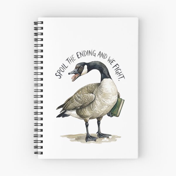 Item preview, Bookworm Goose Spoiler Threat designed and sold by Tiffany Roy.