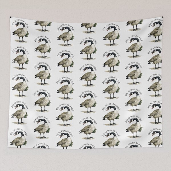 Item preview, Bookworm Goose Spoiler Threat designed and sold by Tiffany Roy.