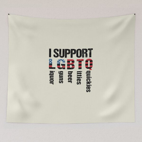 Item preview, I Support LGBTQ Funny Men Women designed and sold by catnolioo.