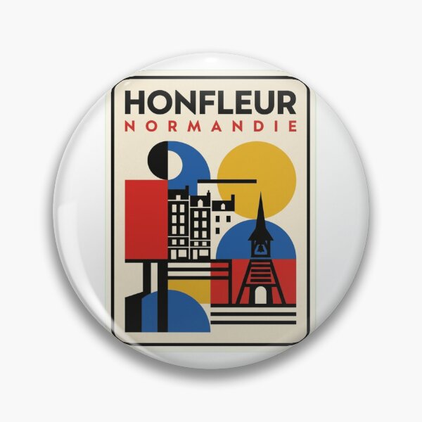 Item preview, Retro Honfleur Bauhaus Geometric Skyline designed and sold by k3rstman1.