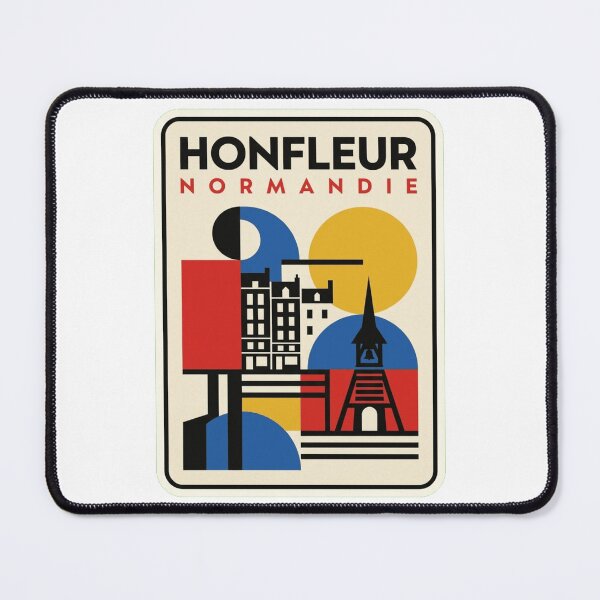 Item preview, Retro Honfleur Bauhaus Geometric Skyline designed and sold by k3rstman1.