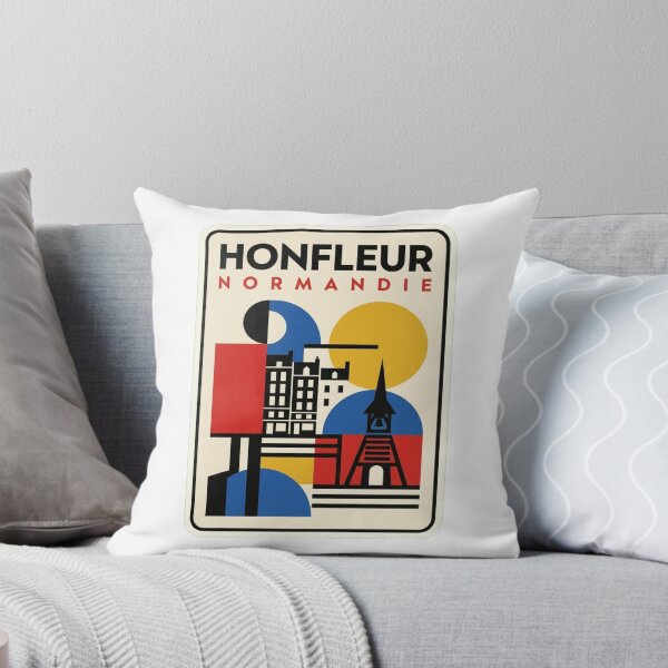 Item preview, Retro Honfleur Bauhaus Geometric Skyline designed and sold by k3rstman1.