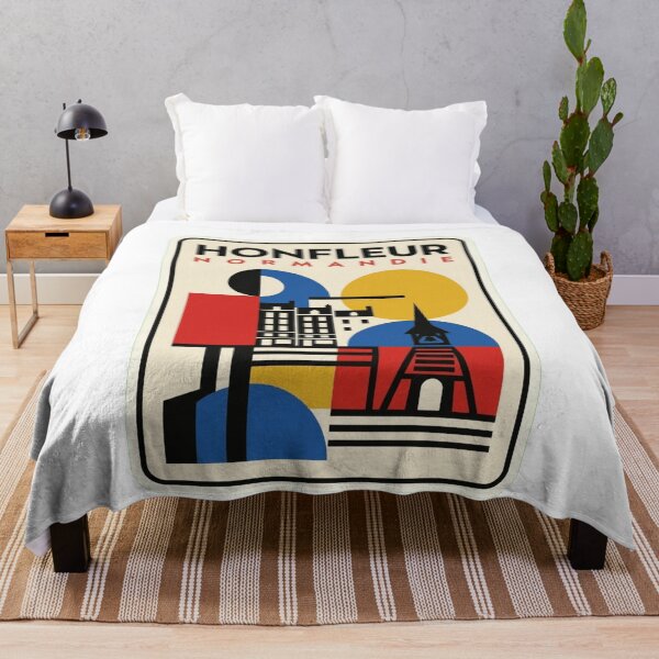 Item preview, Retro Honfleur Bauhaus Geometric Skyline designed and sold by k3rstman1.