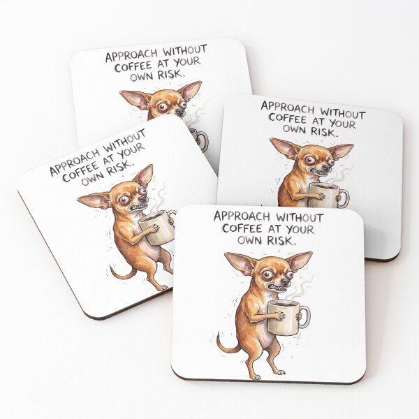 Item preview, Angry Chihuahua Morning Coffee designed and sold by Tiffany Roy.