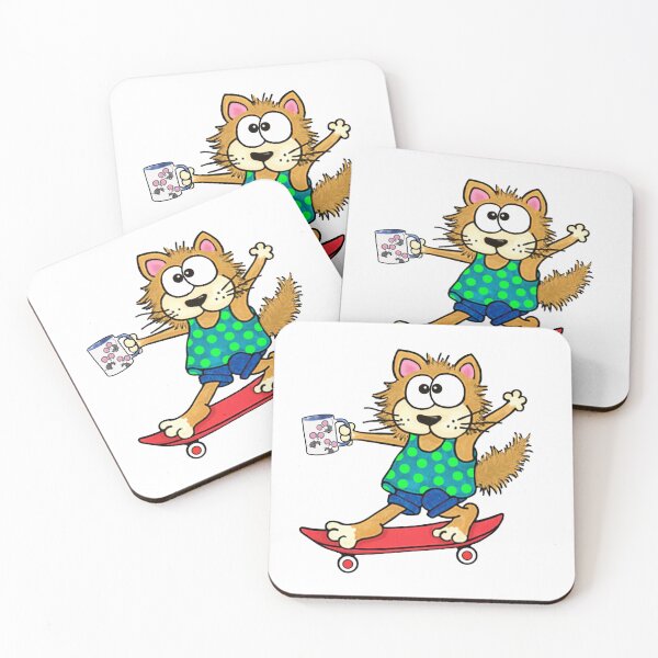 Item preview, Coffee Cat Skateboarding designed and sold by Belknap.