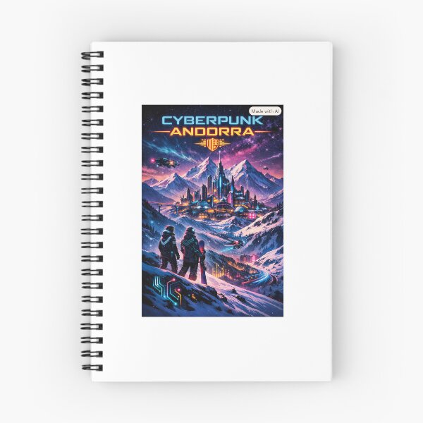 Item preview, Cyberpunk Andorra – Neon Peaks of the Future designed and sold by synthesisnft.