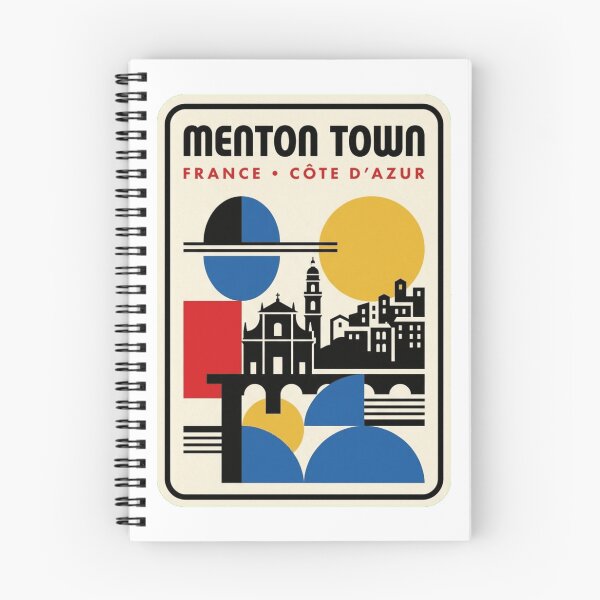 Item preview, Retro Menton Town Bauhaus Geometric Skyline designed and sold by k3rstman1.