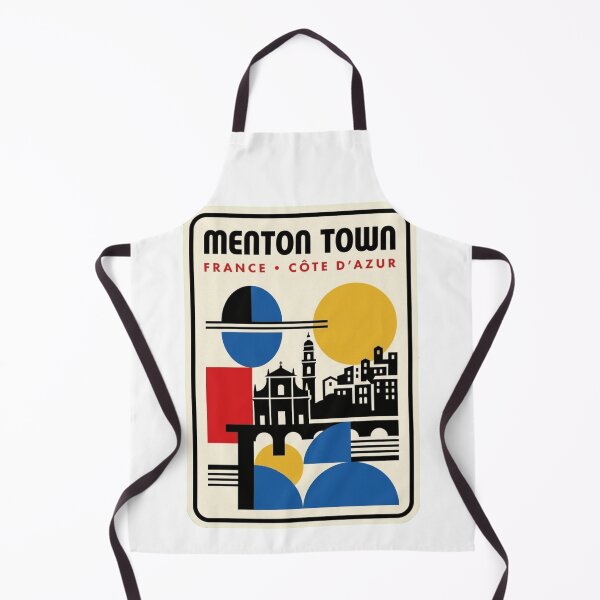 Item preview, Retro Menton Town Bauhaus Geometric Skyline designed and sold by k3rstman1.