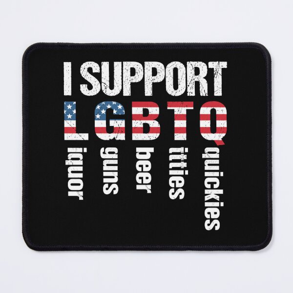 Item preview, I Support LGBTQ Funny Men Women 2 designed and sold by catnolioo.