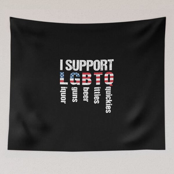 Item preview, I Support LGBTQ Funny Men Women 2 designed and sold by catnolioo.