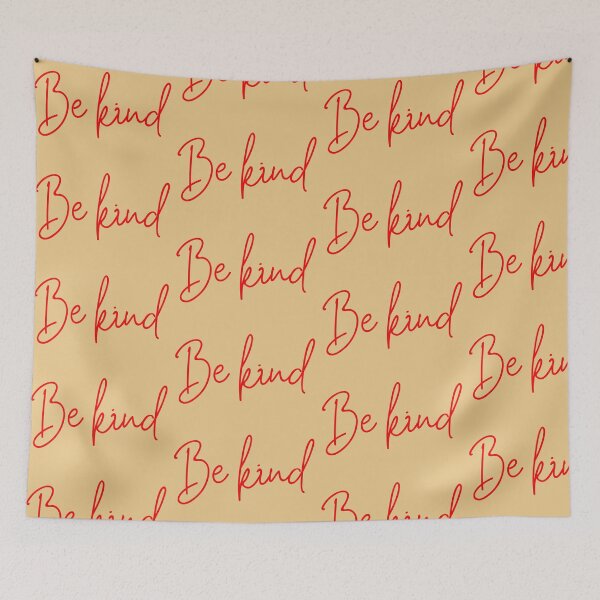 Item preview, Be Kind Red Script Typography Motivational Quote Design designed and sold by Evelashop.