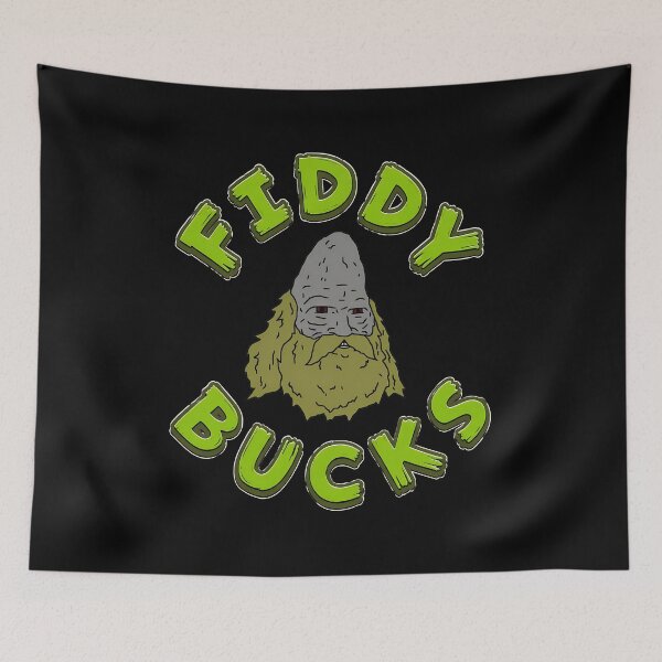 Item preview, Fiddy Bucks Bearded Character Art designed and sold by Bloowardi.