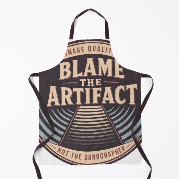Item preview, Blame The Artifact Sonography Image Quality Badge designed and sold by BoosterShop.