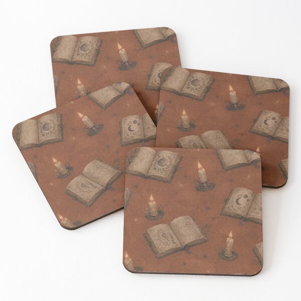 Item preview, Spellbook Candle Dark Academia Halloween Pattern designed and sold by mycute-stickers.