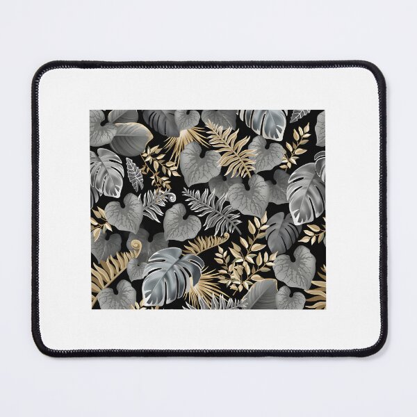 Item preview, Dark Tropical Leaves Pattern with Exotic Jungle Foliage Design designed and sold by crusni.