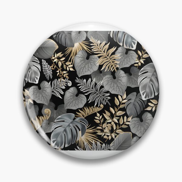 Aperçu de l'œuvre Dark Tropical Leaves Pattern with Exotic Jungle Foliage Design créée et vendue par crusni.