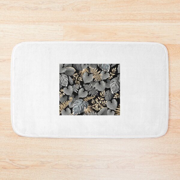 Item preview, Dark Tropical Leaves Pattern with Exotic Jungle Foliage Design designed and sold by crusni.