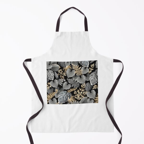 Aperçu de l'œuvre Dark Tropical Leaves Pattern with Exotic Jungle Foliage Design créée et vendue par crusni.