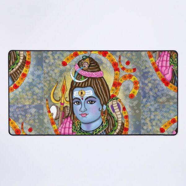 Artikelvorschau, Digitale Zeichnung von Lord Shiva | Spirituelles Kunstwerk eines Hindu-Gottes entworfen und verkauft von Harshit_Digital_Arts.