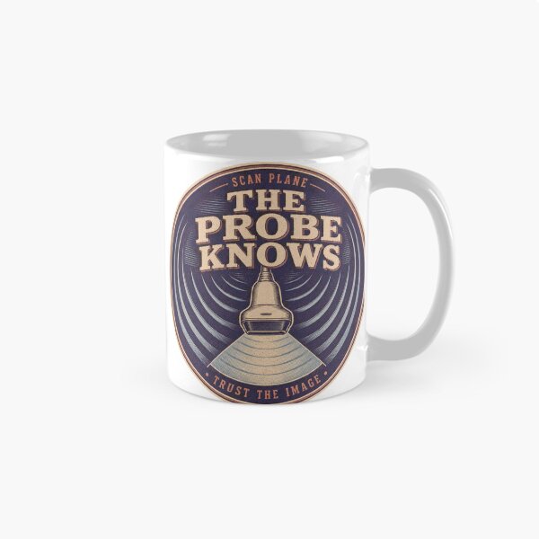 Item preview, The Probe Knows Section Plane Sonography Emblem designed and sold by BoosterShop.