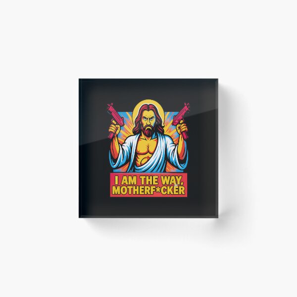 Item preview, Jesus Holding Guns Edgy Religious Art designed and sold by Bloowardi.