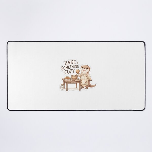 Item preview, Cozy Otter Baking Cookies – Cute Cottagecore Baking designed and sold by Thespase.