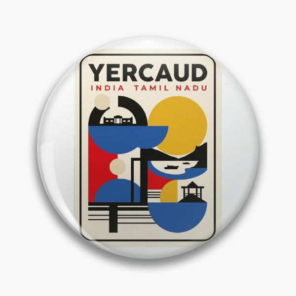 Item preview, Retro Yercaud Bauhaus Geometric Skyline designed and sold by k3rstman1.