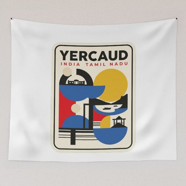 Item preview, Retro Yercaud Bauhaus Geometric Skyline designed and sold by k3rstman1.