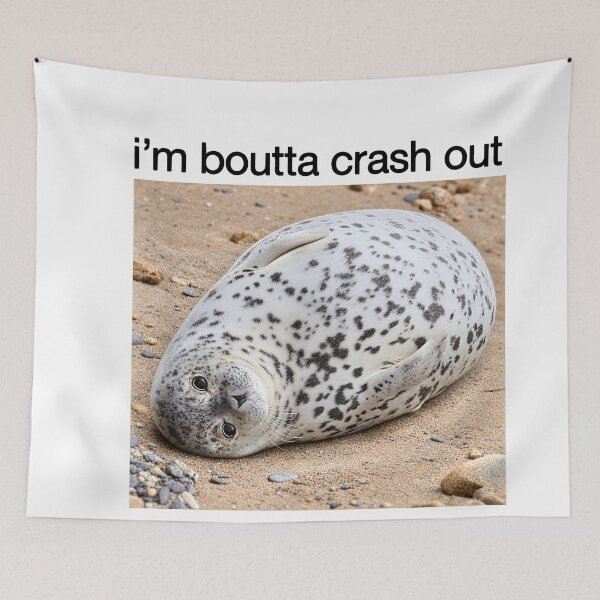 Item preview, I'm Boutta Crash Out Silly Seal Meme designed and sold by LASTIQUE-dd.