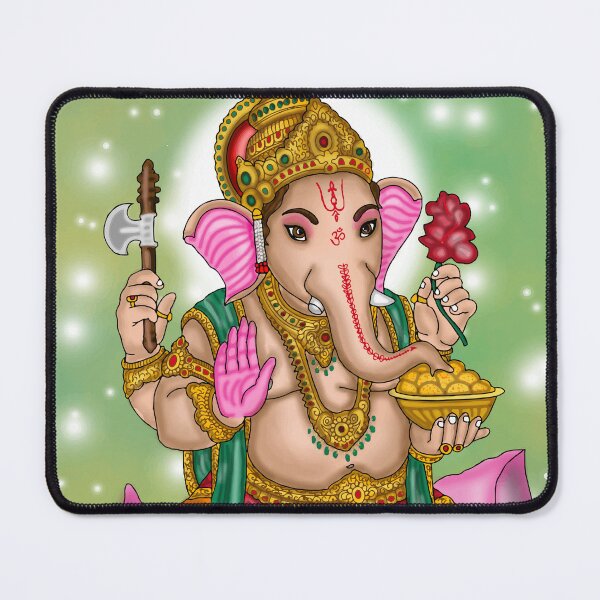 Item preview, Lord Ganesha Digital Drawing | Hindu Elephant God Spiritual Artwork designed and sold by Harshit_Digital_Arts.