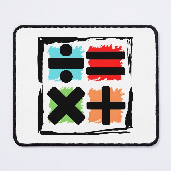 Item preview, Mathematical Symbols Design Featuring Divide, Multiply, Plus, and Equals Icons designed and sold by Papiss.