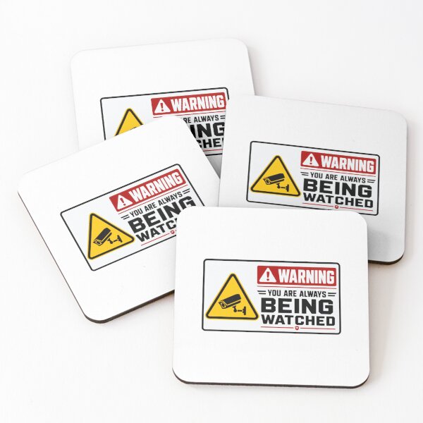 Item preview, Warning You Are Always Being Watched Surveillance Security Humor designed and sold by SkeletonsDanger.