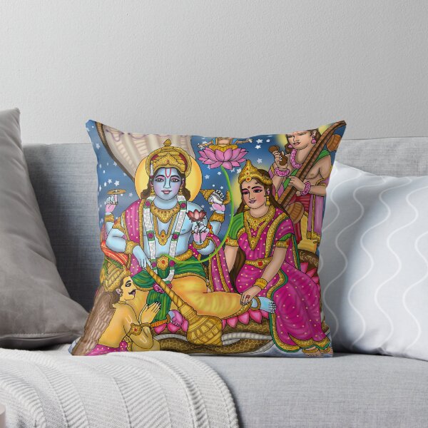 Item preview, Lakshmi Narayana Digital Drawing | Hindu Divine Couple Artwork designed and sold by Harshit_Digital_Arts.